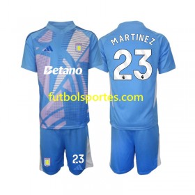 Camiseta Aston Villa Emiliano Martinez 23 Portero Niño Tercera Equipación 2024/2025